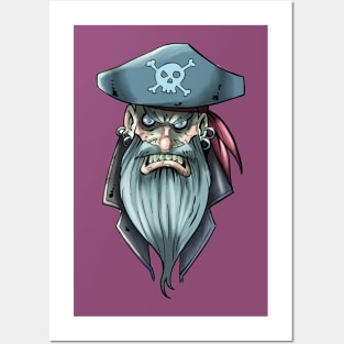 Old Man Pirate Posters and Art